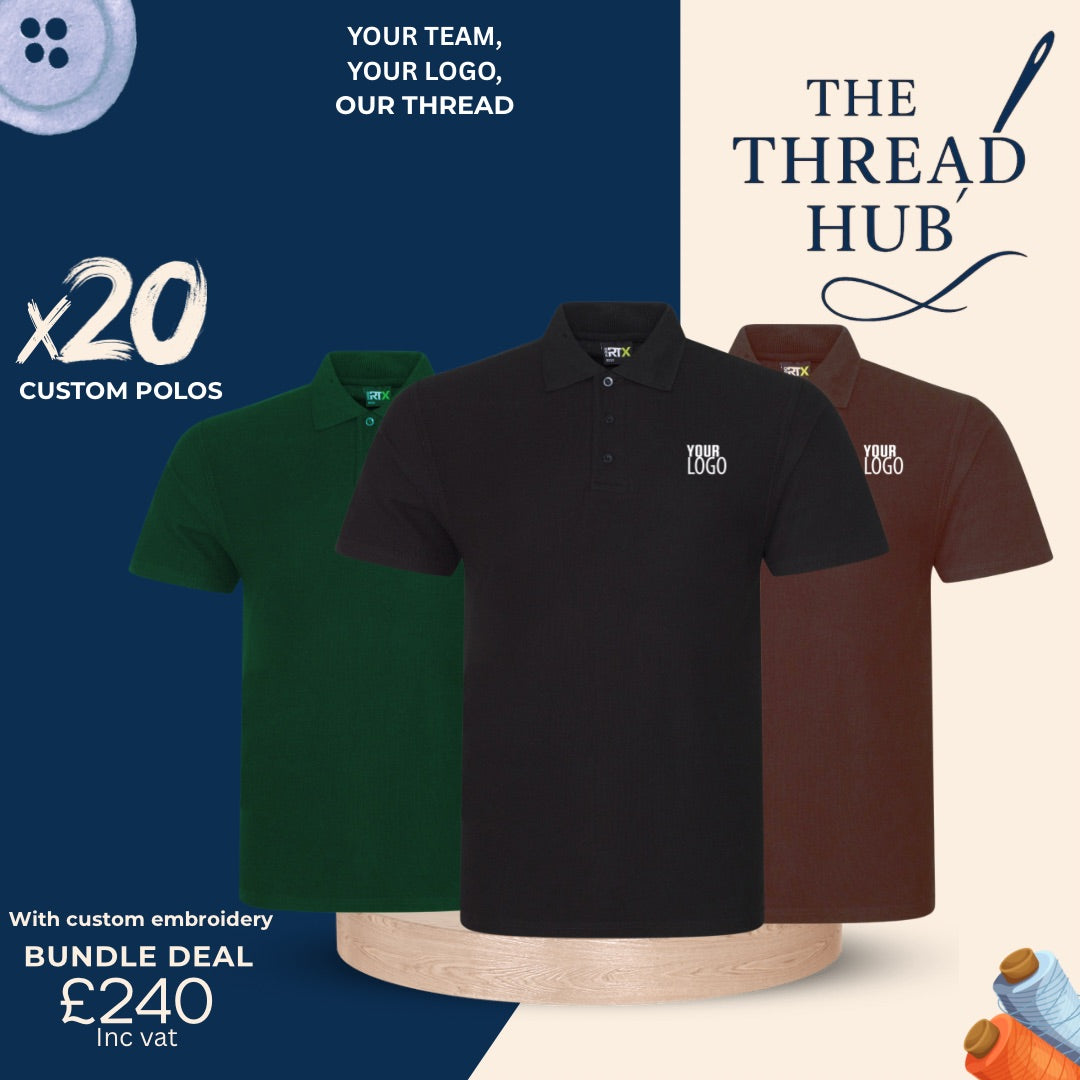 20 x Embroidered Polo Workwear Bundle