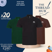 20 x Embroidered Polo Workwear Bundle