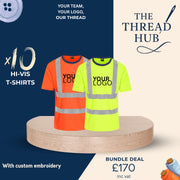 10 x Embroidered Hi Vis T-Shirts